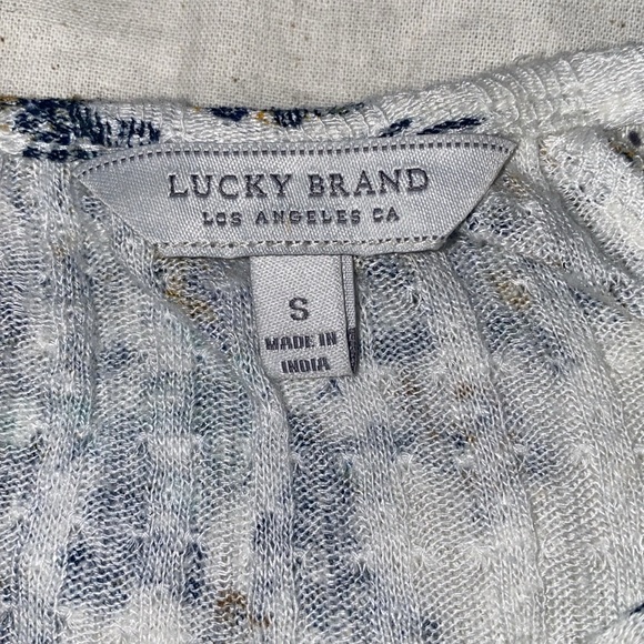 Lucky Brand Floral Open Shoulder Blouse - Picture 14 of 16